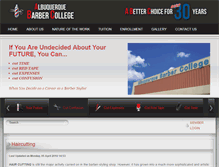 Tablet Screenshot of abqbarbercollege.com